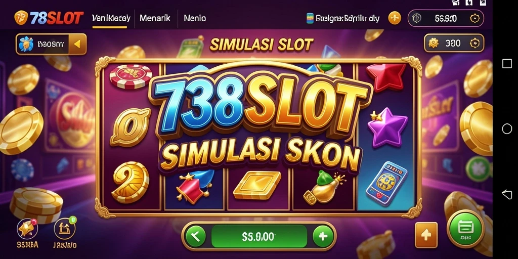 Screenshot 738SLOT menampilkan gameplay slot yang seru dan interaktif.