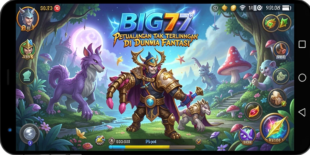 Screenshot menunjukkan aksi seru dalam permainan Adventure BIG77.