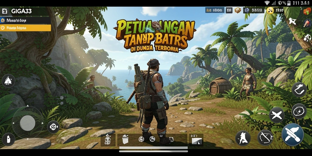 Screenshot GIGA33 menampilkan gameplay yang seru dalam dunia terbuka.