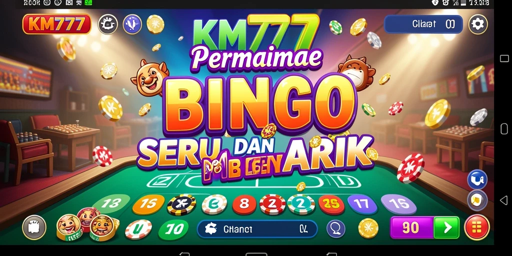 Screenshot gameplay Bingo KM777 yang menampilkan suasana seru.